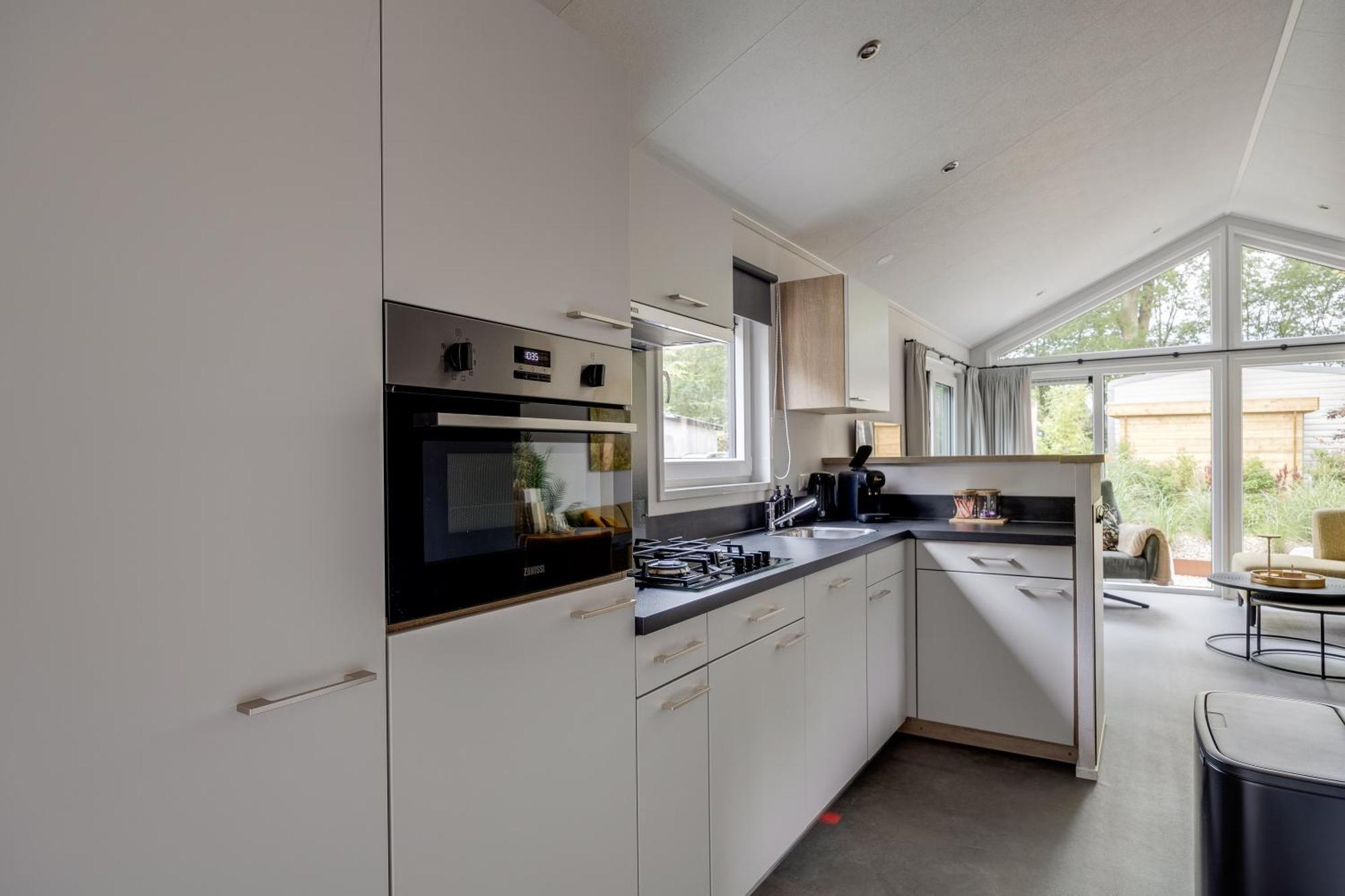 Modern Ingericht Chalet Op Groen Park Op De Veluwe Epe Esterno foto
