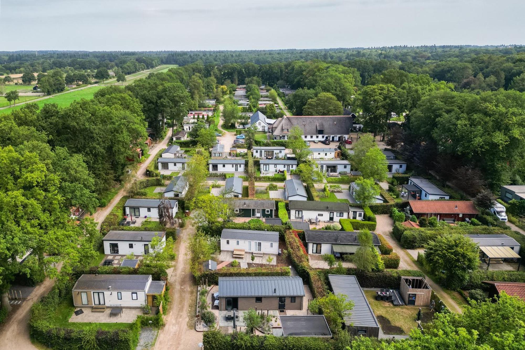 Modern Ingericht Chalet Op Groen Park Op De Veluwe Epe Esterno foto